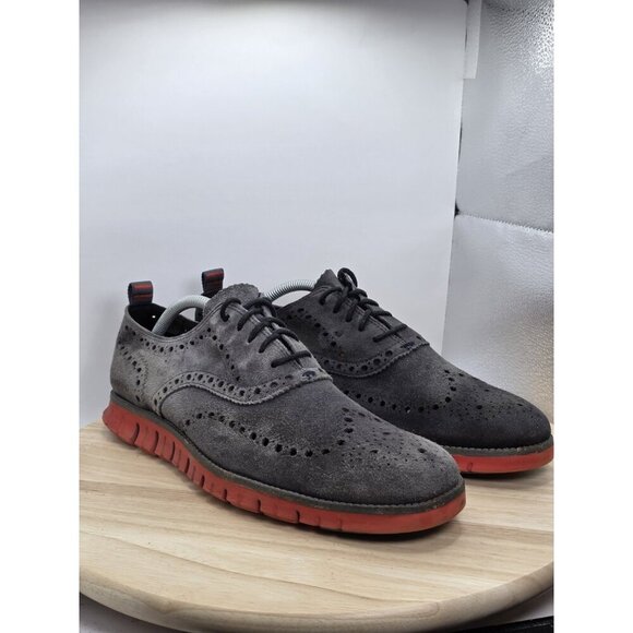 Cole Haan Zerogrand Oxford Men's Size 11 M Wing Suede Wingtip Shoes C14355 - Picture 5 of 9